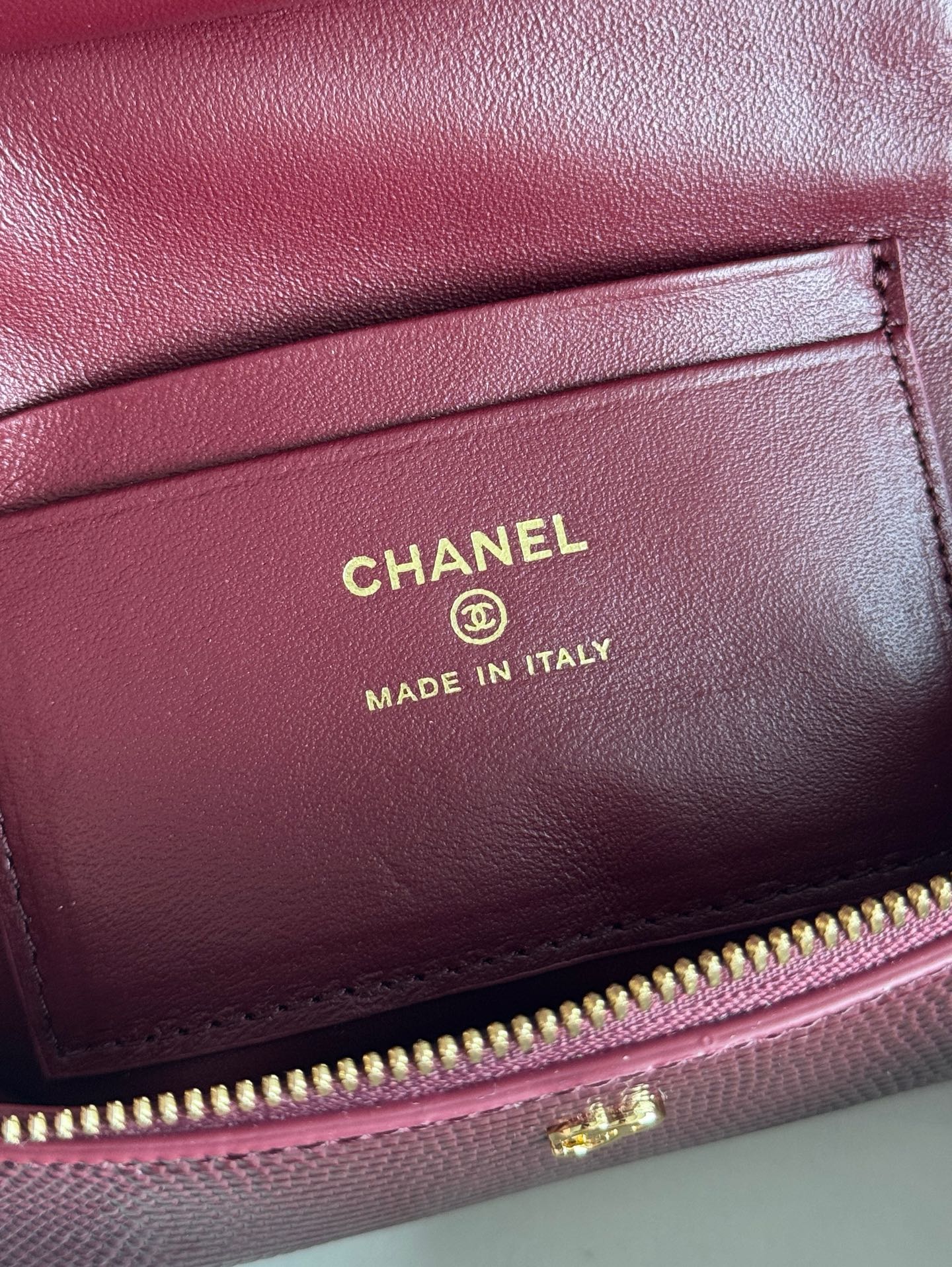 26A Small Vanity Case with Chain in Lizard-Embossed Calfskin Bag