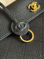 26S Medium Baguette Bag in Grained Calfskin