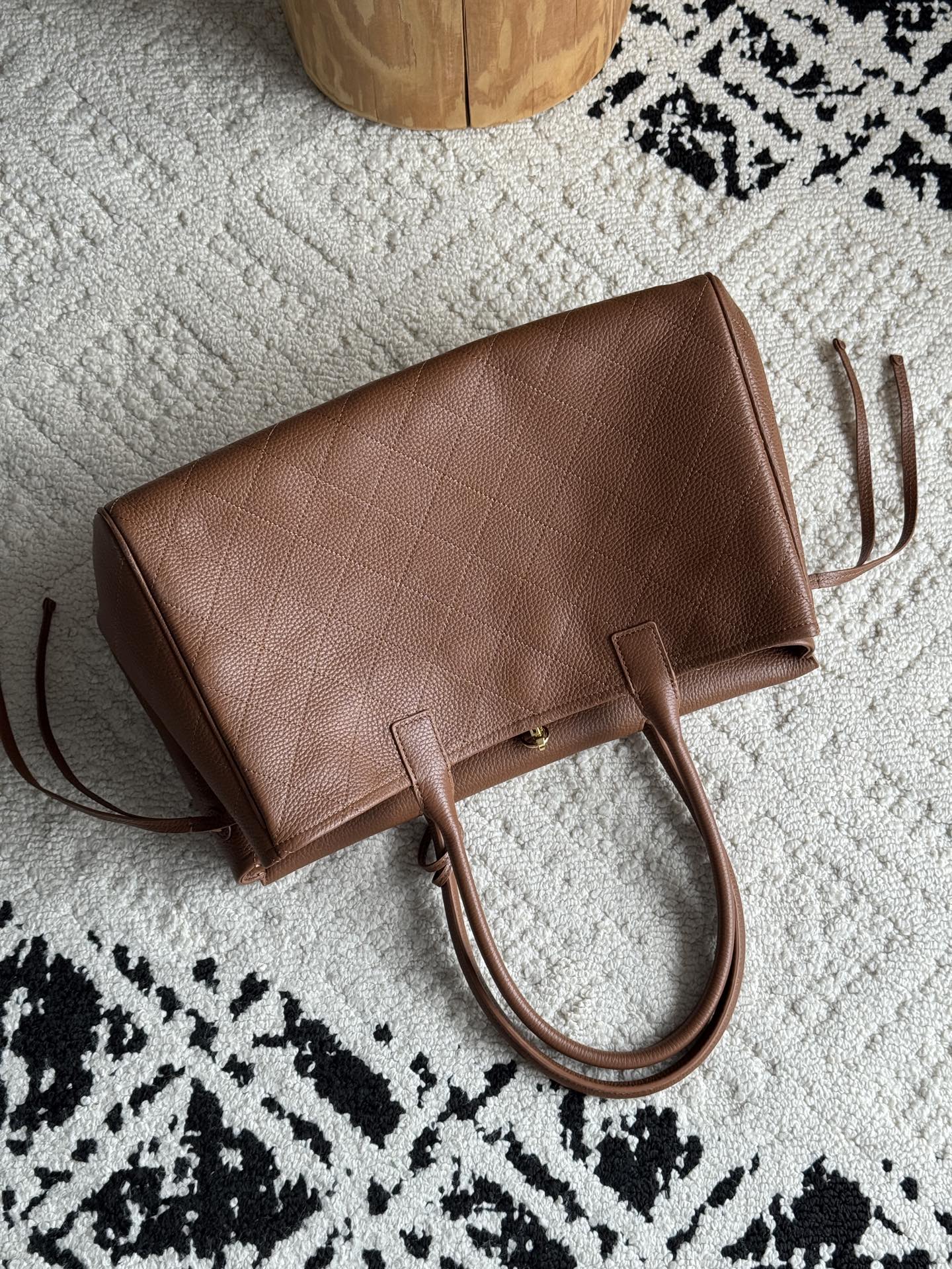 26S Medium Baguette Bag in Grained Calfskin