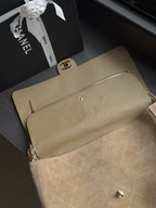 Quilted Suede Maxi Flap Shoulder Bag 38cm - View 6