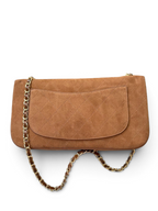 Relaxed Suede Maxi Flap Shoulder Bag - View 8