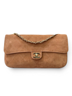 Relaxed Suede Maxi Flap Shoulder Bag - View 2