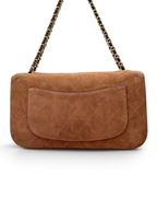 Relaxed Suede Maxi Flap Shoulder Bag - View 6
