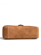 Relaxed Suede Maxi Flap Shoulder Bag - View 9