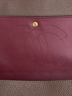 Grained Leather Maxi Flap Shoulder Bag 32cm - View 8
