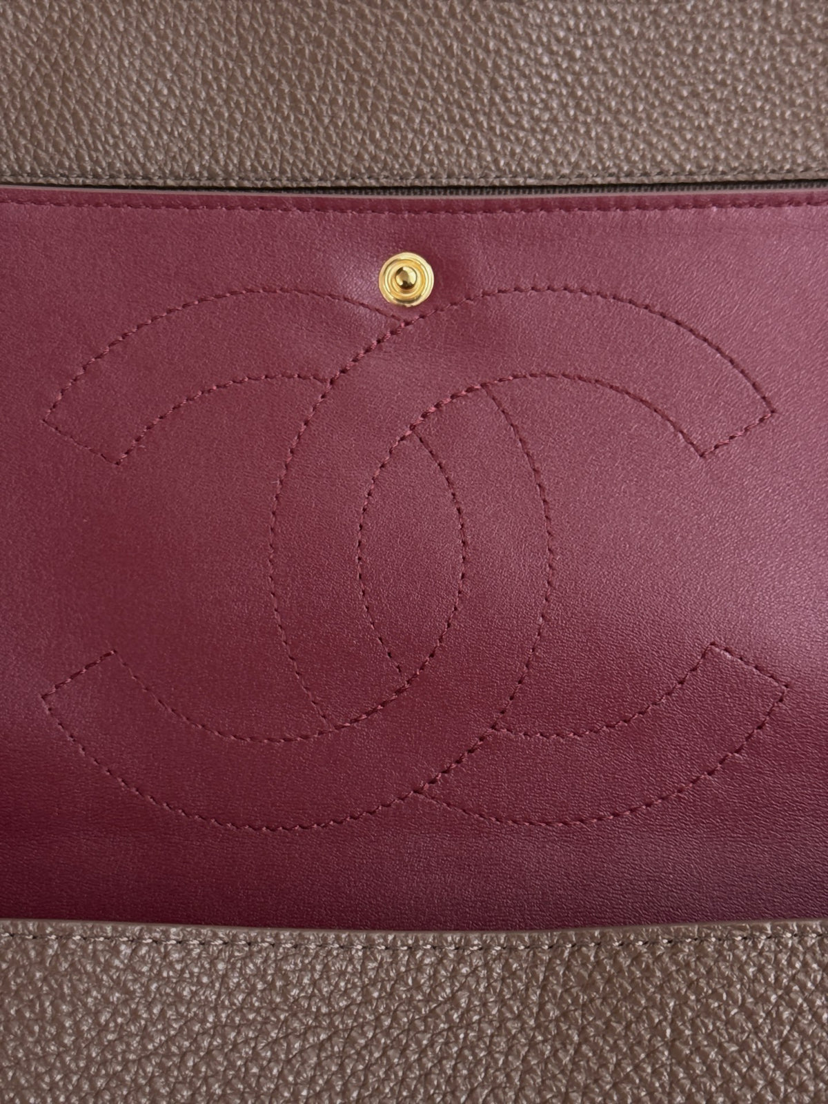 Grained Leather Maxi Flap Shoulder Bag 32cm - View 8