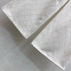 Quilted Denim Wide-Leg Jeans - White - View 4