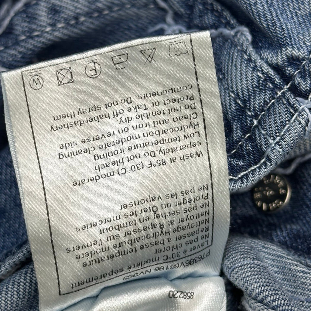 Quilted Denim Jacket - Blue - View 9