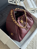 25 Medium Quilted Hobo Handbag