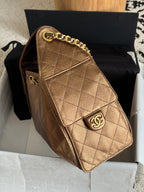 25 Medium Quilted Hobo Handbag
