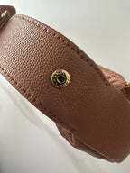 Pearl-Chain Quilted Mini Hobo Bag