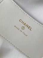 Pearl-Chain Quilted Mini Hobo Bag