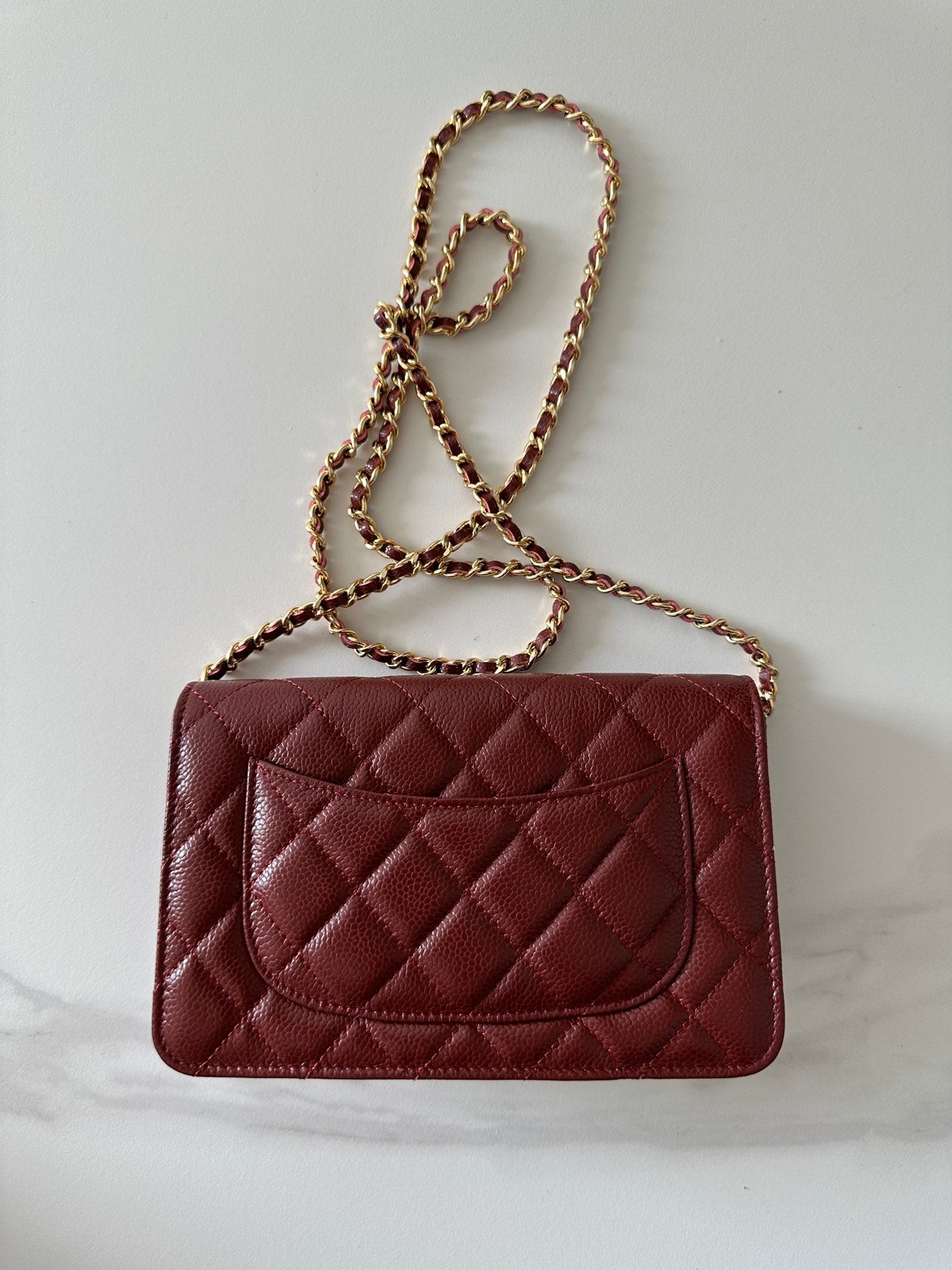 Quilted Classic Wallet on Chain