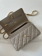 Quilted Classic Wallet on Chain