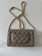 Quilted Classic Wallet on Chain