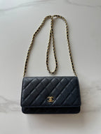 Quilted Classic Wallet on Chain