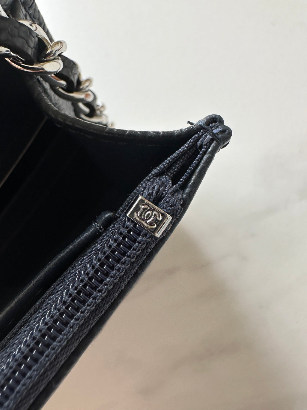 Quilted Classic Wallet on Chain