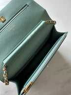 Quilted Classic Wallet on Chain
