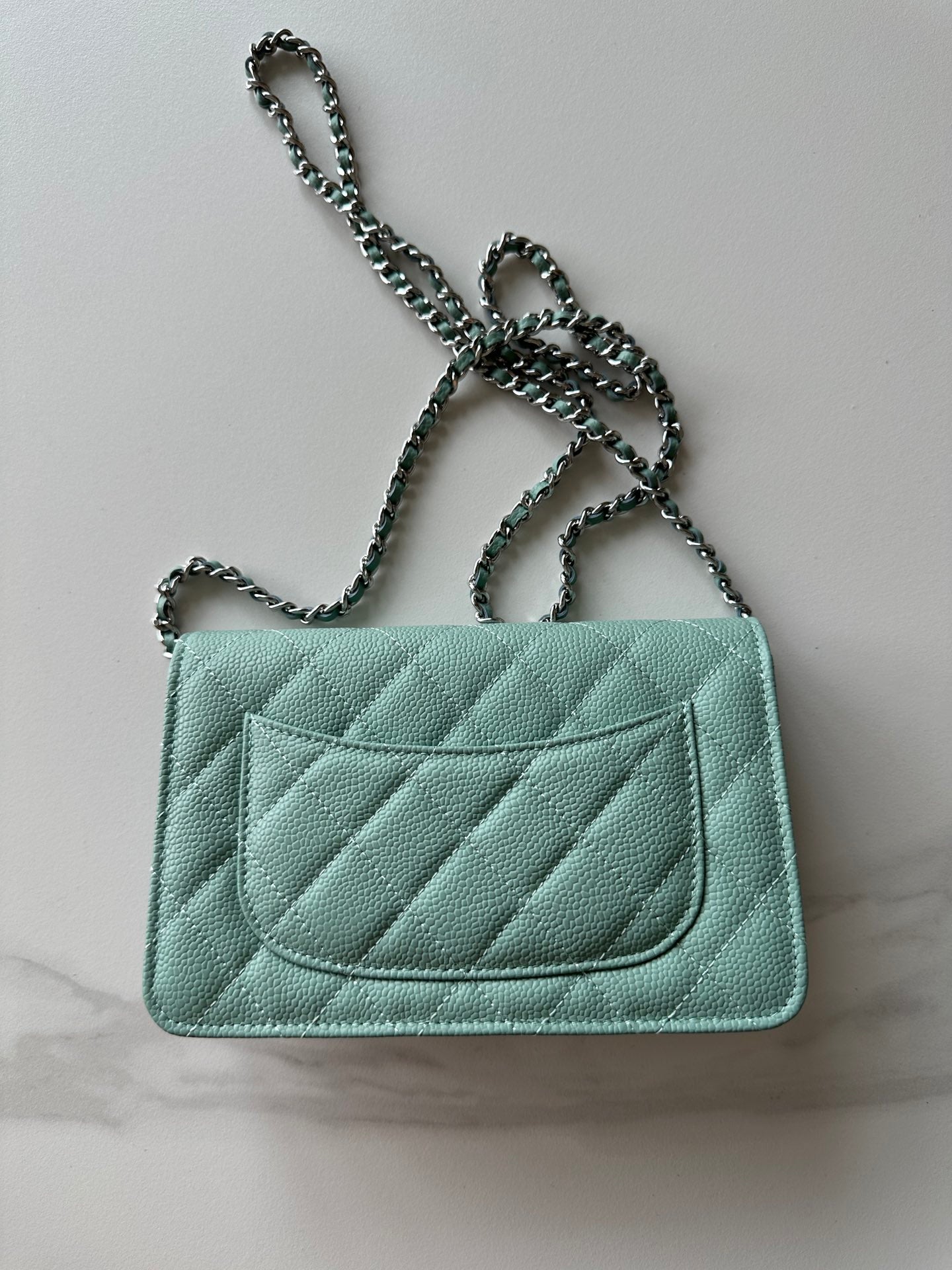 Quilted Classic Wallet on Chain