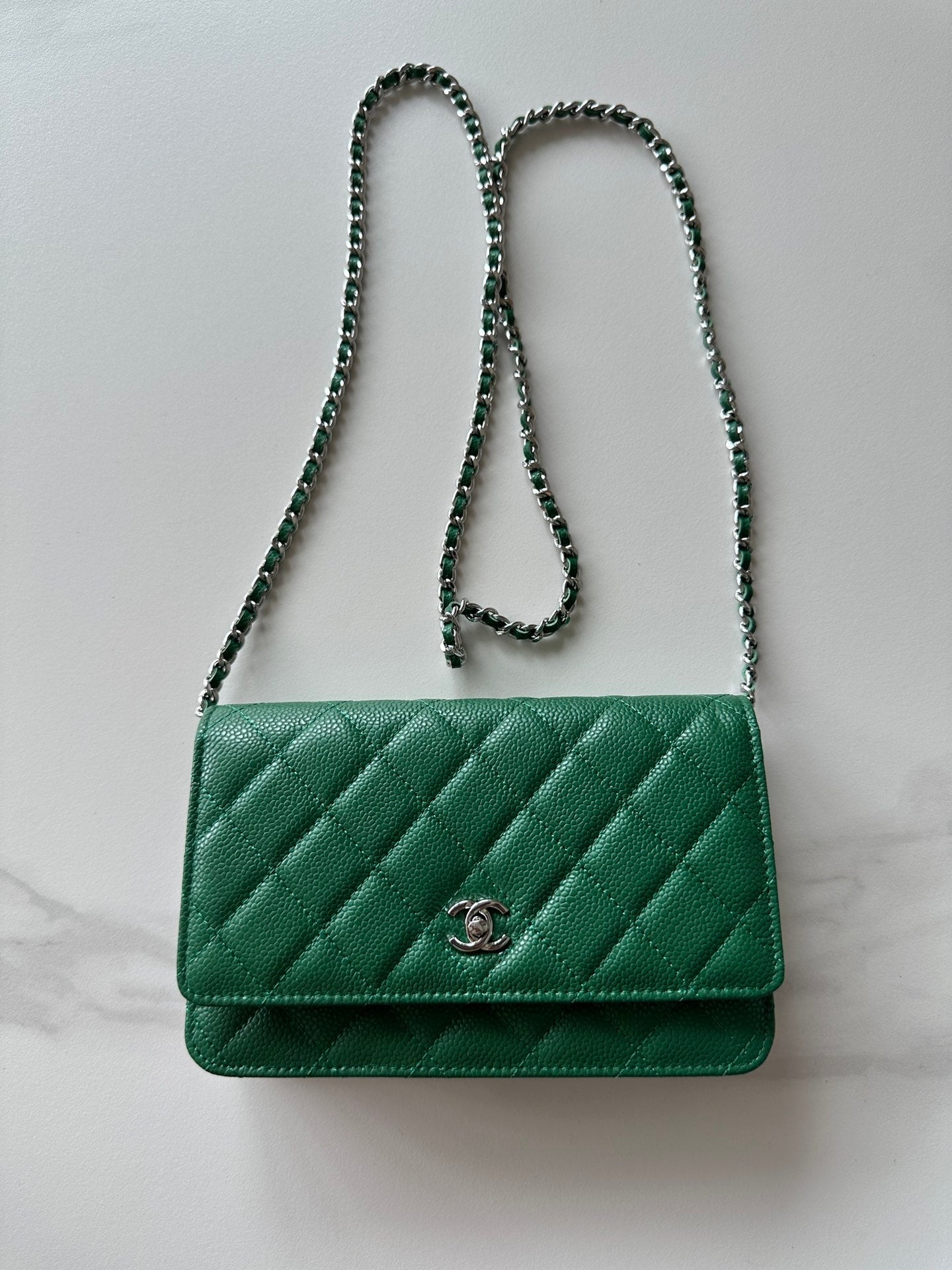 Quilted Classic Wallet on Chain
