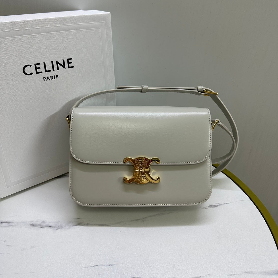 Triomphe Calfskin Shoulder Bag
