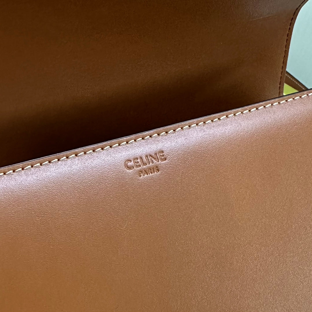 Triomphe Calfskin Shoulder Bag
