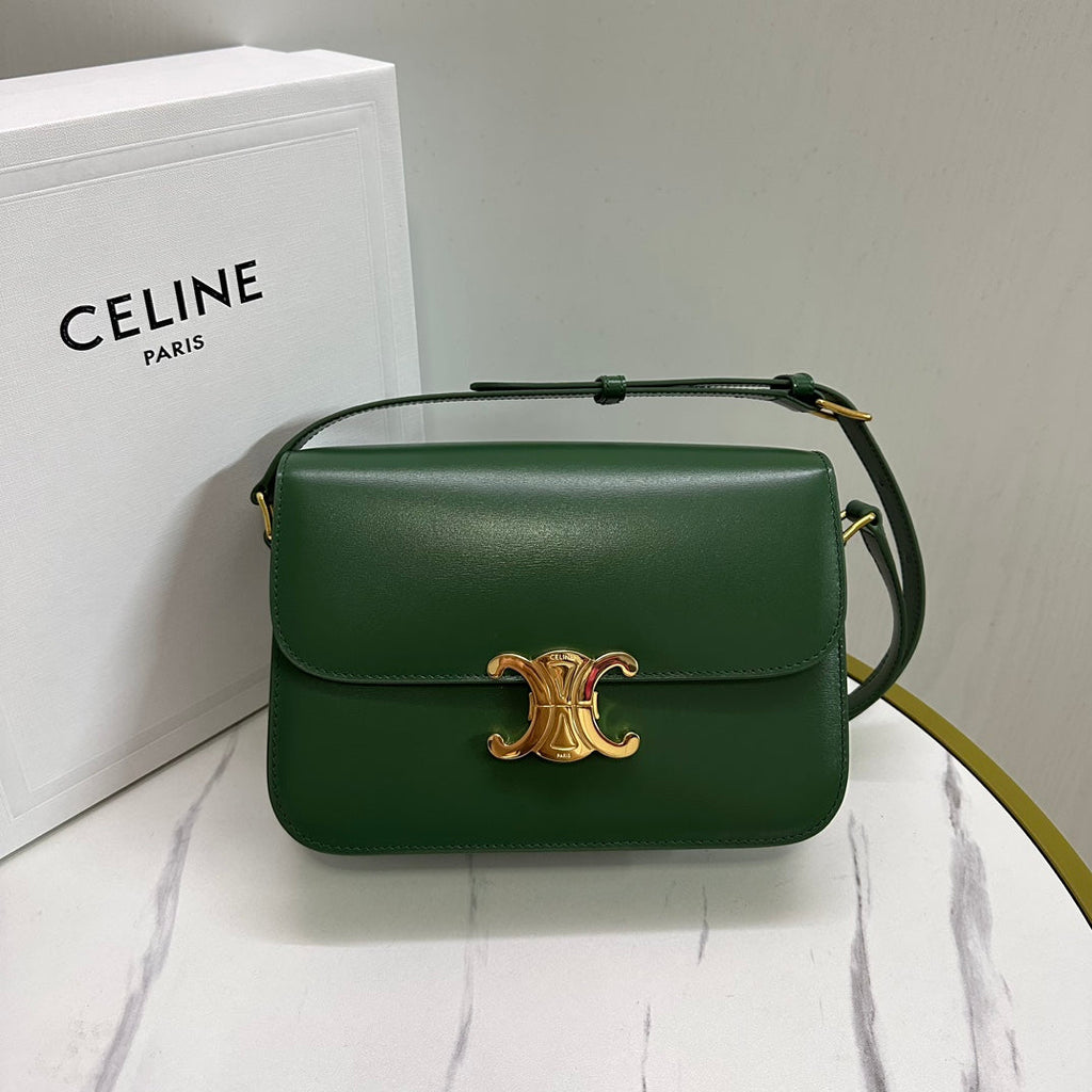 Triomphe Calfskin Shoulder Bag