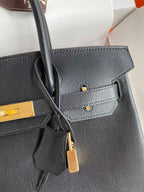 Birkin 25cm Swift Calfskin Leather Handbag