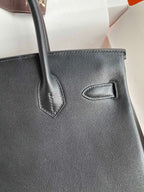 Birkin 25cm Swift Calfskin Leather Handbag