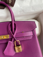 Birkin 25cm Swift Calfskin Leather Handbag