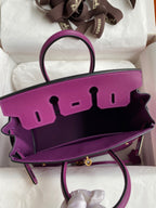 Birkin 25cm Swift Calfskin Leather Handbag