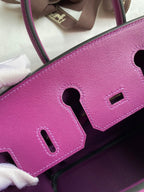 Birkin 25cm Swift Calfskin Leather Handbag