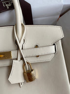 Birkin 25cm Swift Calfskin Leather Handbag