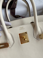 Birkin 25cm Swift Calfskin Leather Handbag