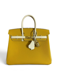 Birkin Epsom Leather – Jaune Ambre / Nata with Gold Hardware