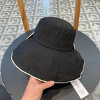 Wide Brim Hat with Elegant Bow Detail