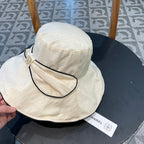 Wide Brim Hat with Elegant Bow Detail