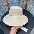 Wide Brim Hat with Elegant Bow Detail