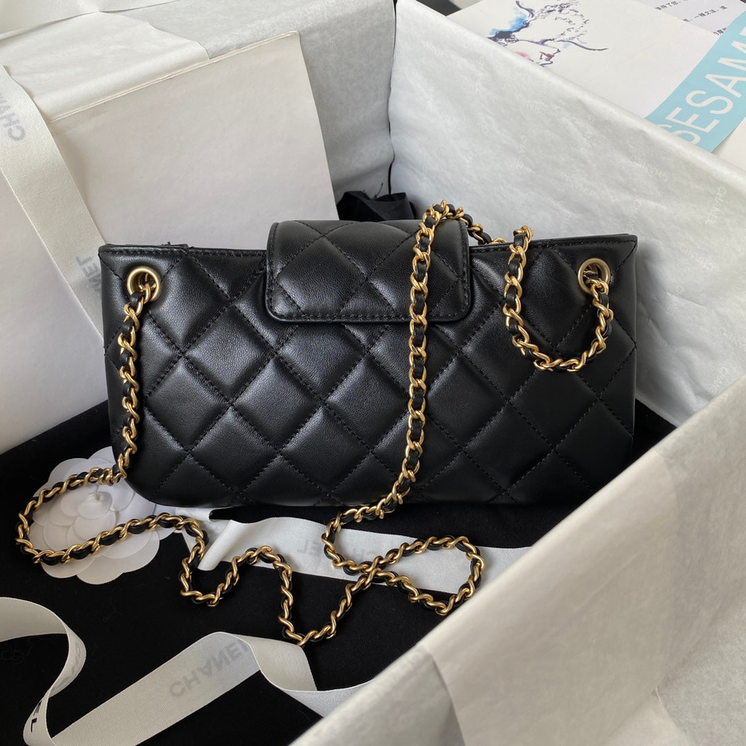 Mini Quilted Lambskin Shoulder Bag