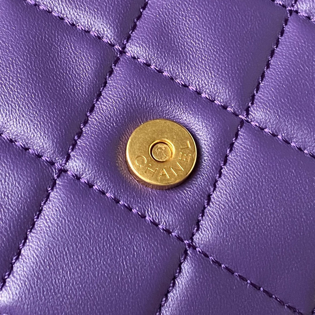 Mini Quilted Lambskin Shoulder Bag