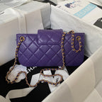 Mini Quilted Lambskin Shoulder Bag