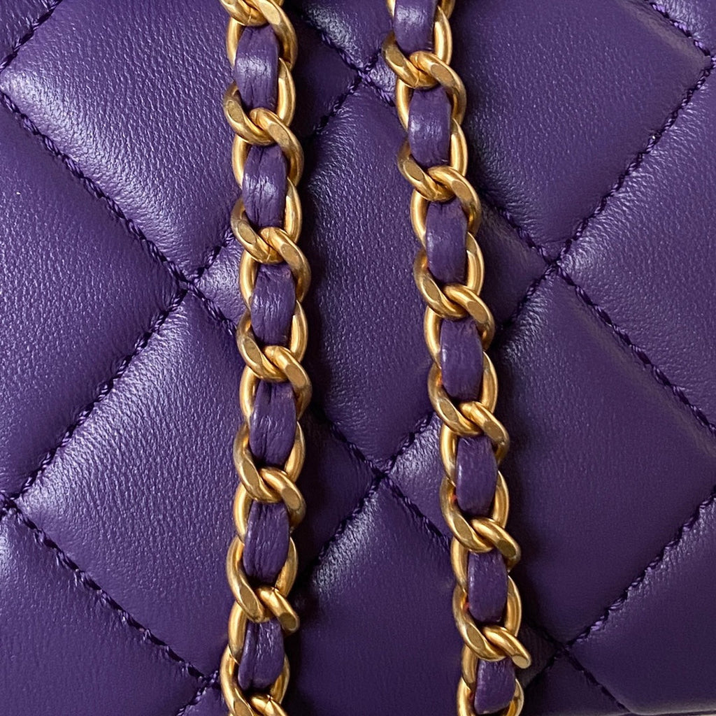 Mini Quilted Lambskin Shoulder Bag