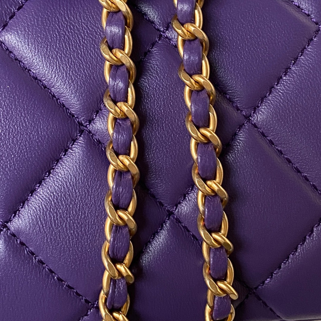 Mini Quilted Lambskin Shoulder Bag