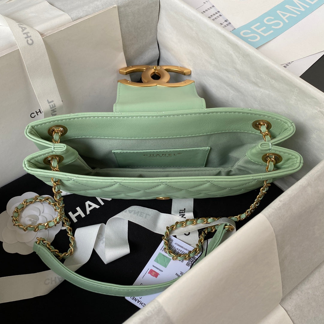 Mini Quilted Lambskin Shoulder Bag