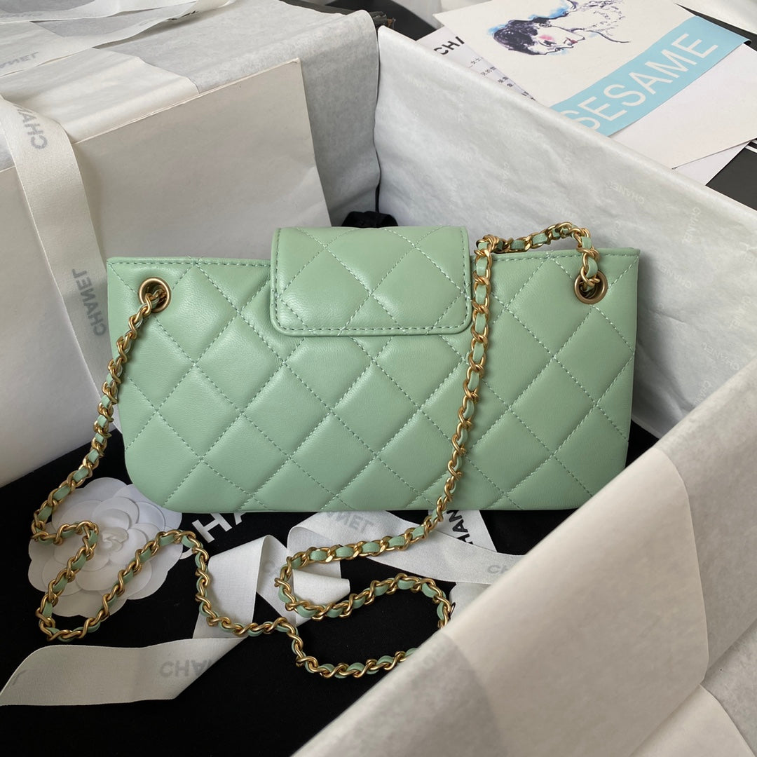 Mini Quilted Lambskin Shoulder Bag
