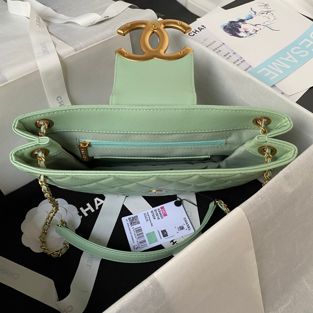 Lambskin Quilted Shoulder Bag