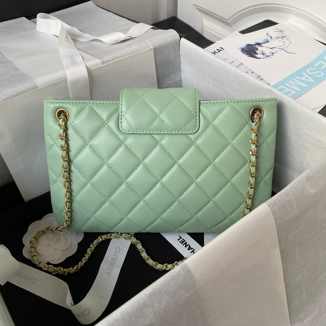 Lambskin Quilted Shoulder Bag