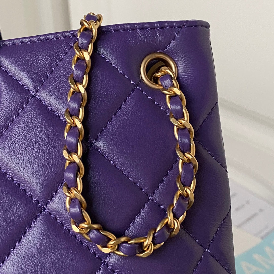 Lambskin Quilted Shoulder Bag