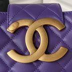 Lambskin Quilted Shoulder Bag
