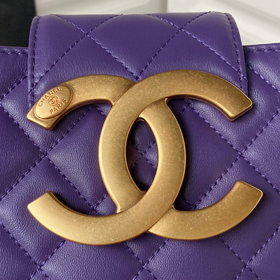 Lambskin Quilted Shoulder Bag